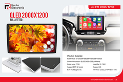 El estéreo universal del coche de Android con la pantalla de QLED 2K apoya el pla inalámbrico de las multimedias del coche del carplay de 4G DSP