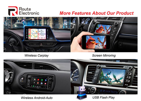 Soporte de interfaz de video de coche de metal universal Toyota Cámara de visión trasera original Bluetooth