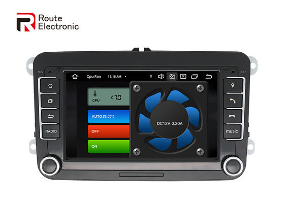 Estéreo universal del coche de Android de la base de Octa de VW 7 pulgadas con los botones físicos del ventilador