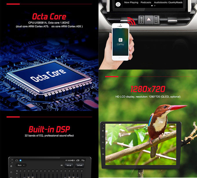 Universal Car Stereo 10inch QLED 2.5D Screen Support Rear View Camera And Steering Wheel Control ​
