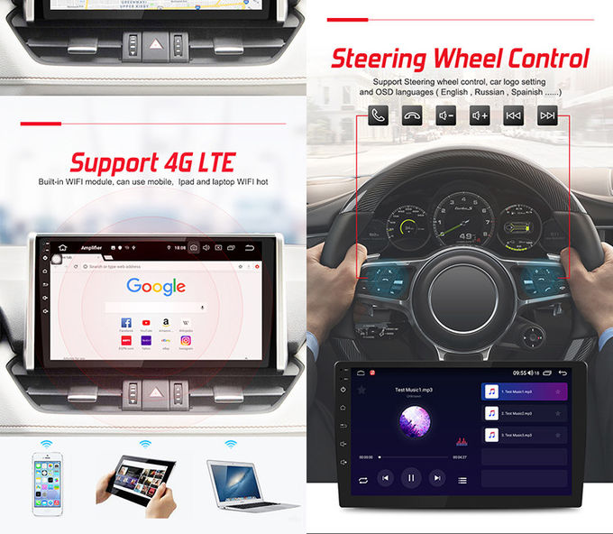 Universal Car Stereo 10inch QLED 2.5D Screen Support Rear View Camera And Steering Wheel Control ​
